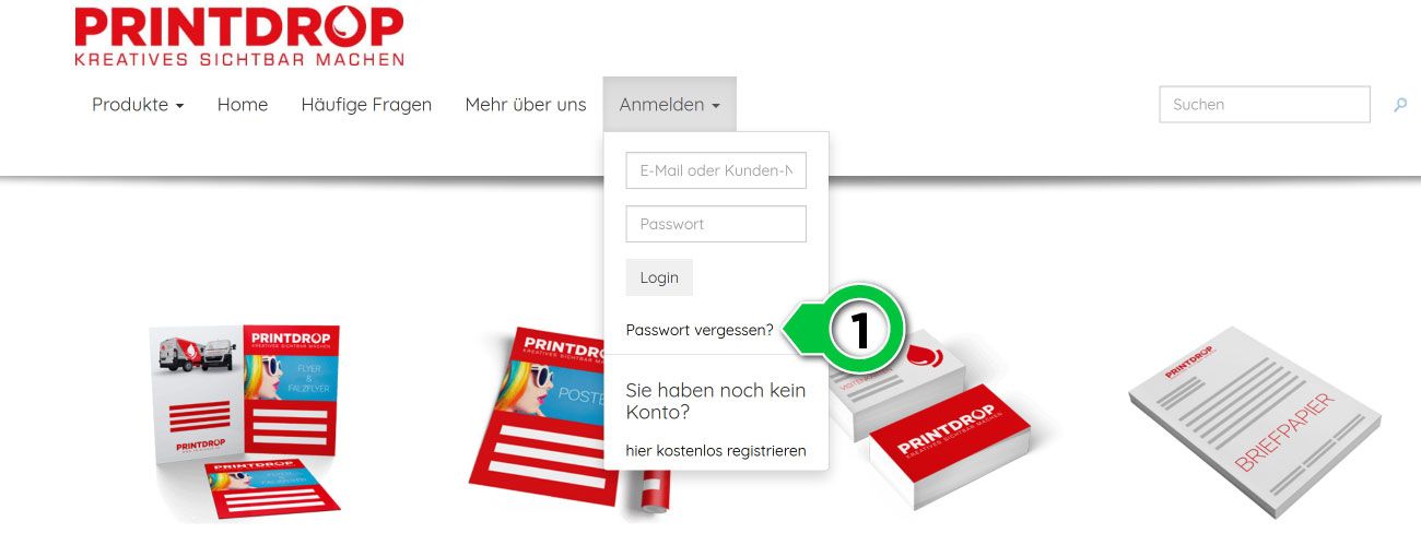 Passwort vergessen
