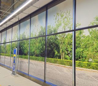 Wandfolierung Wandgrafik 20x3m
