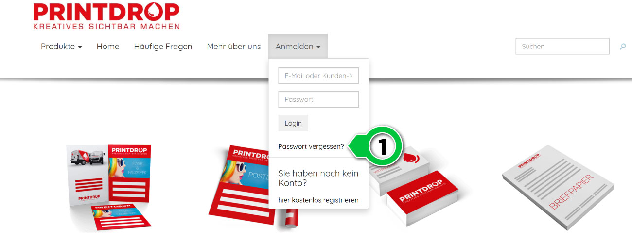  Passwort vergessen