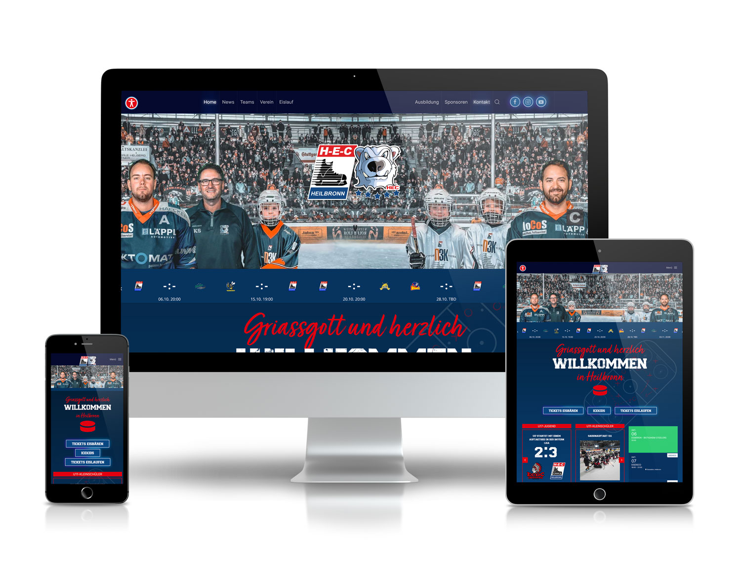 Homepage Heilbronner Eishockey Club