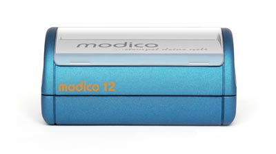 Moico 12 Stempel metallicblau