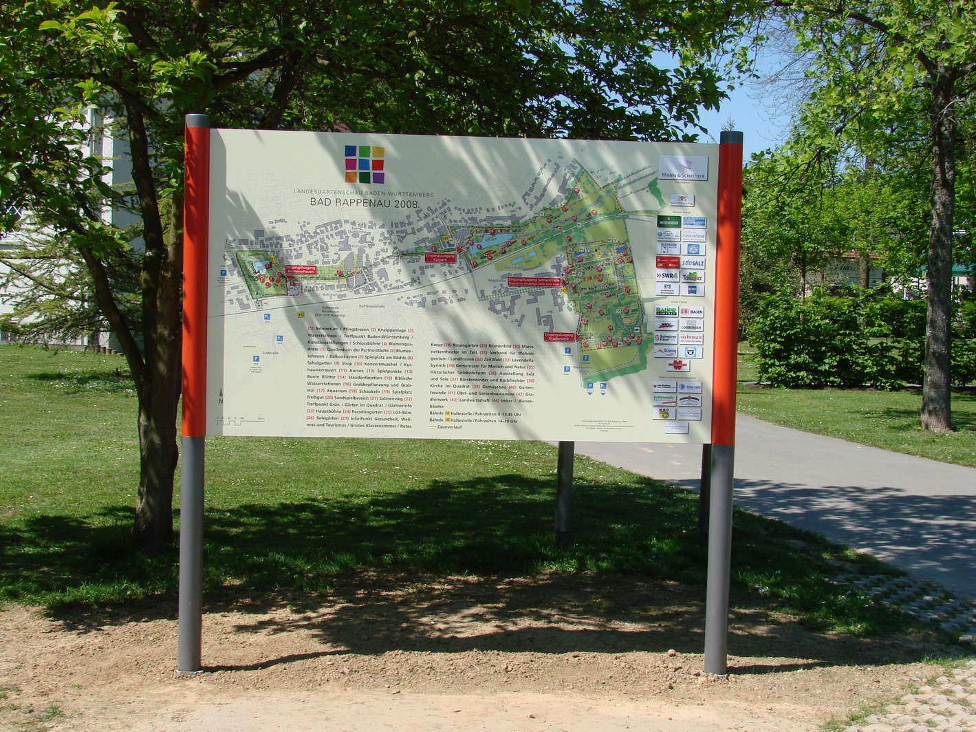 Leitsystem Kurpark Bad Rappenau