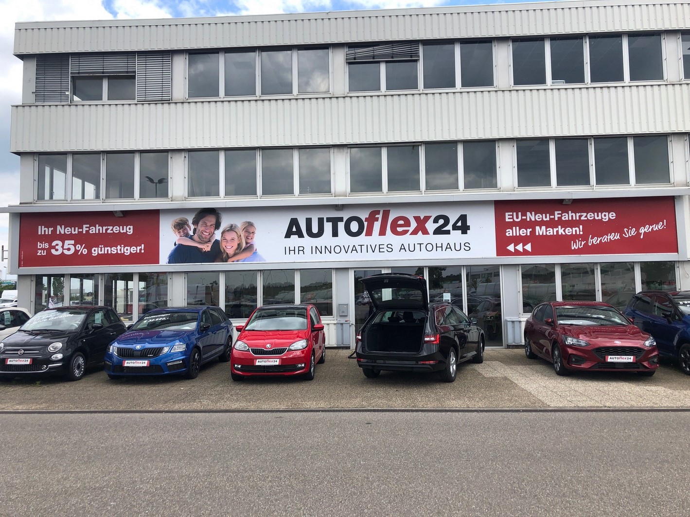 Aussenwerbung Autoflex24 Waghäusel 2