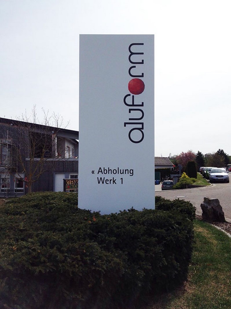 Werbepylon Aluform Bad Rappenau
