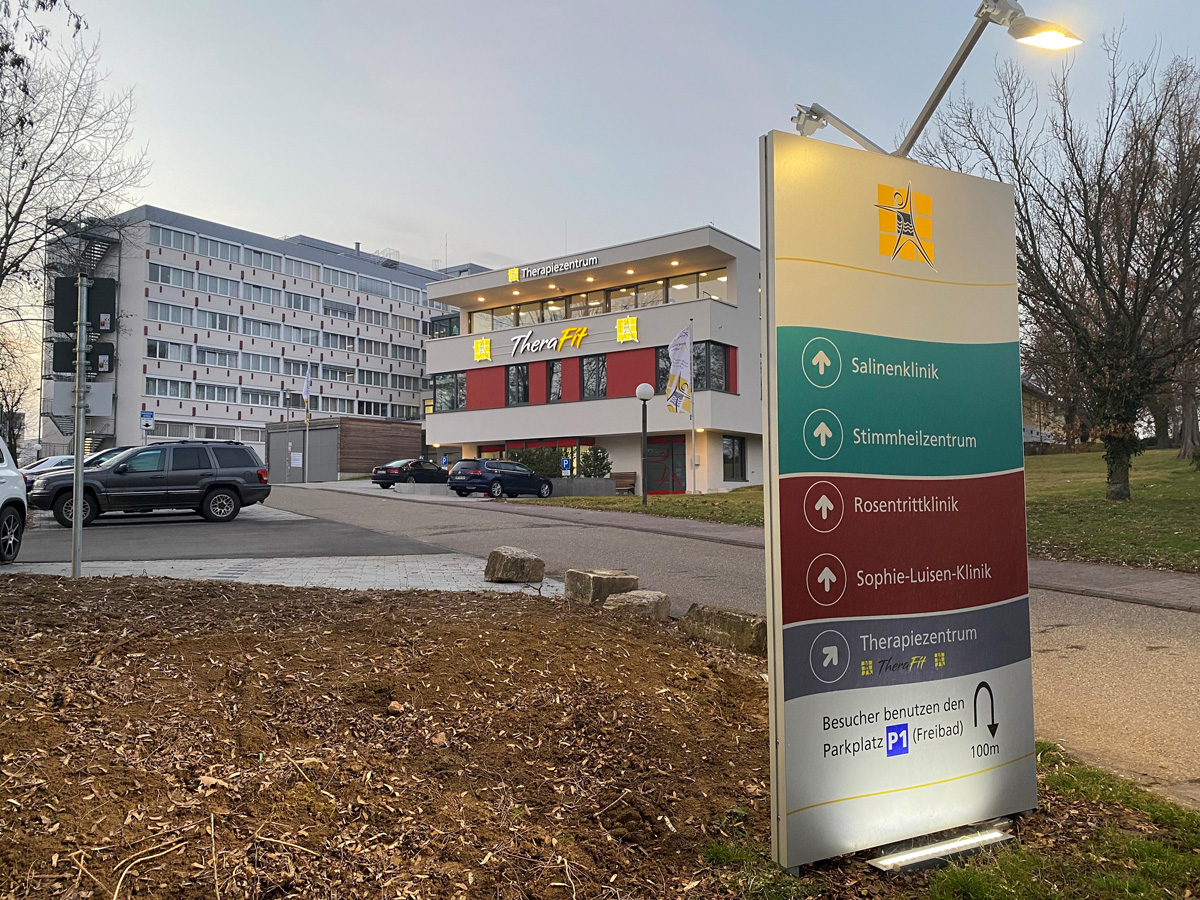 Aussenwerbung-Leitsystem Kurbetriebe Bad Rappenau