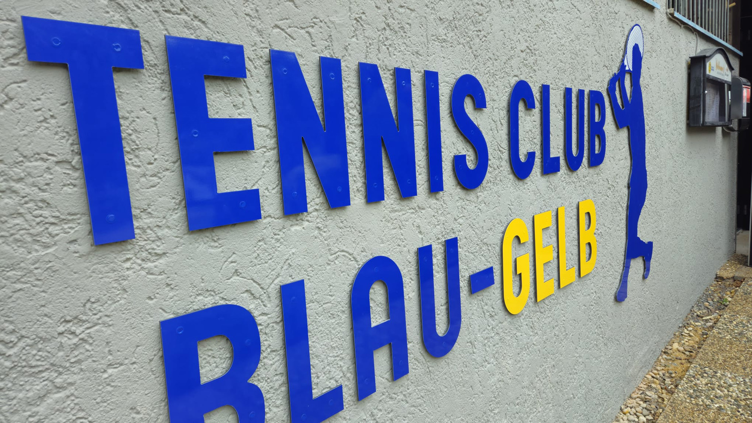 Fräsbuchstaben Tennisclub Bad Rappenau