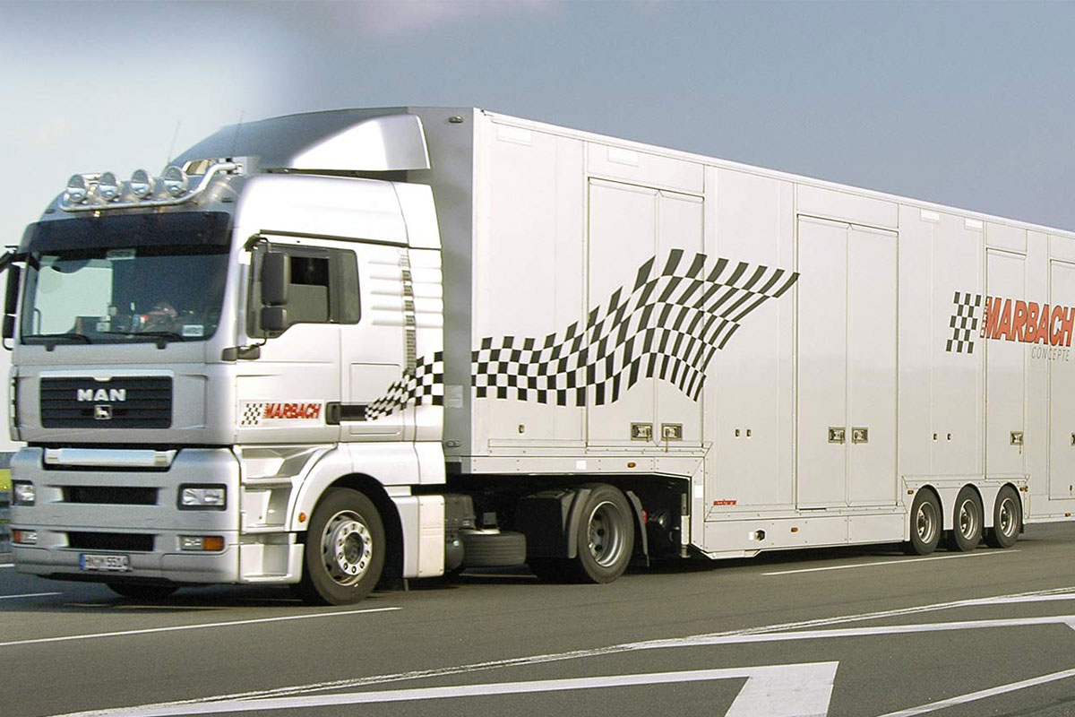 LKW-Flotte Spedition Marbach