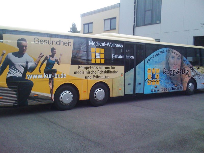 Busbeschriftung Bus Kurverwaltung Bad Rappenau