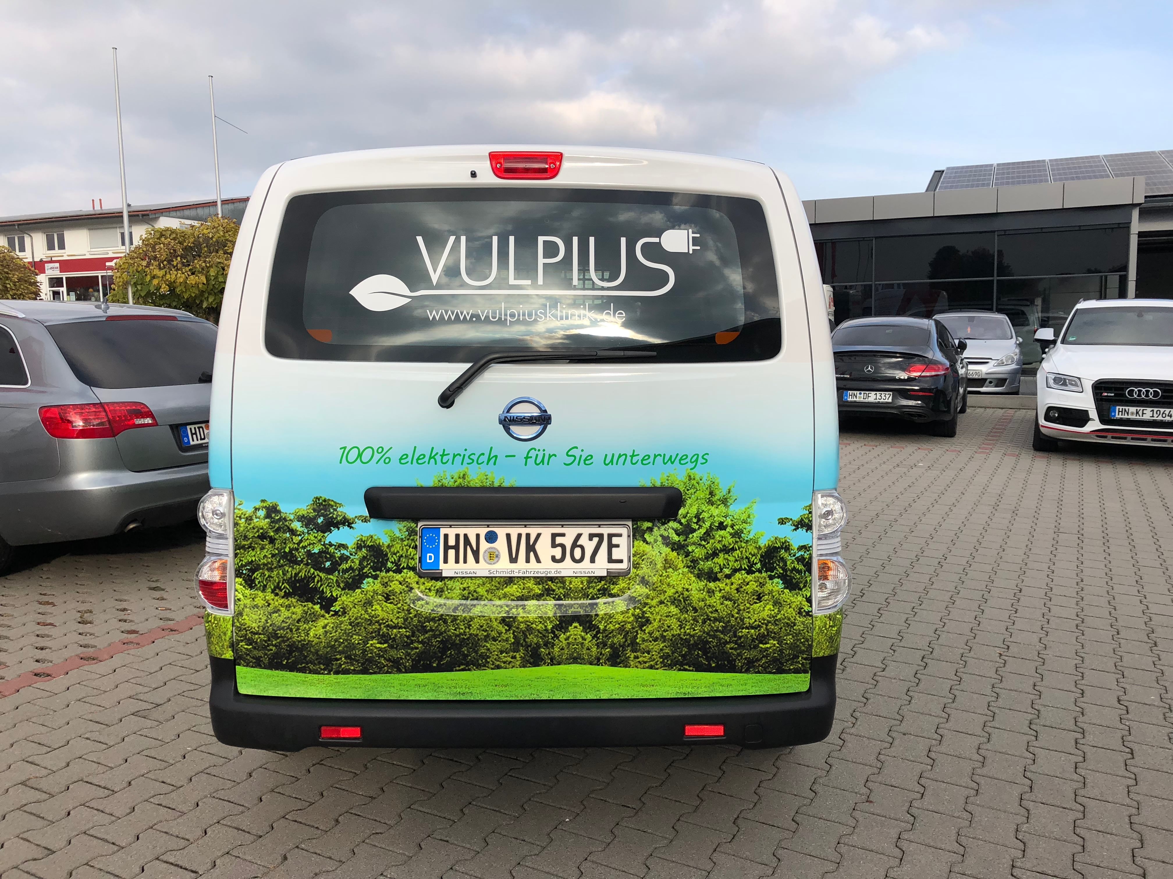 Fahrzeugbeschriftung Vulpiusklinik Bad Rappenau 2