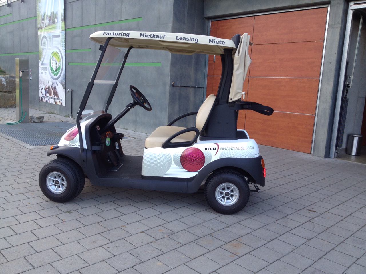 Fahrzeugbeschriftung Golfcar Golfclub Bad Rappenau