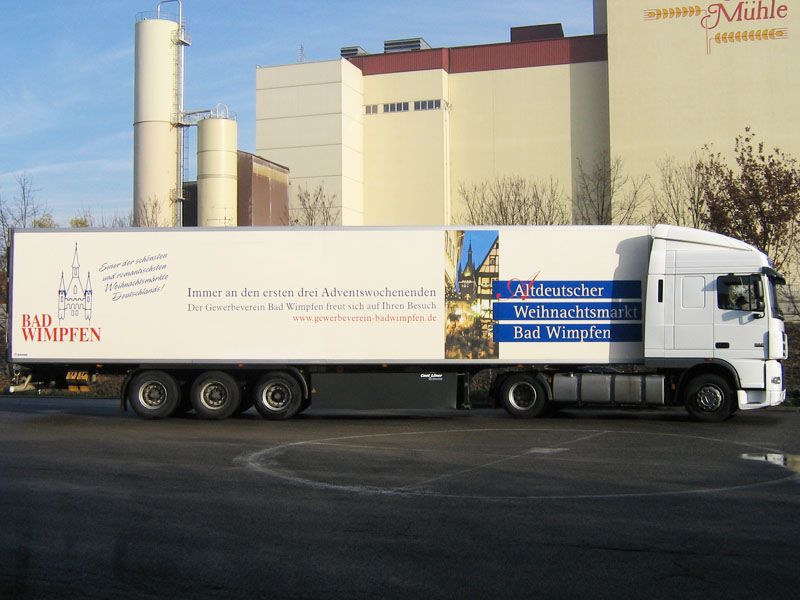 LKW Beschriftung Serr Spedition Bad Wimpfen