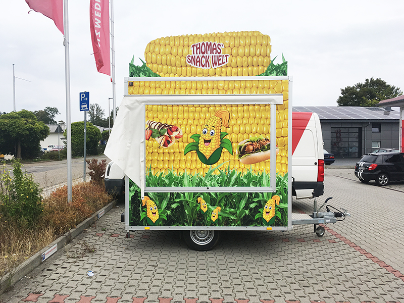 Fahrzeug-Vollverklebung Imbisswagen