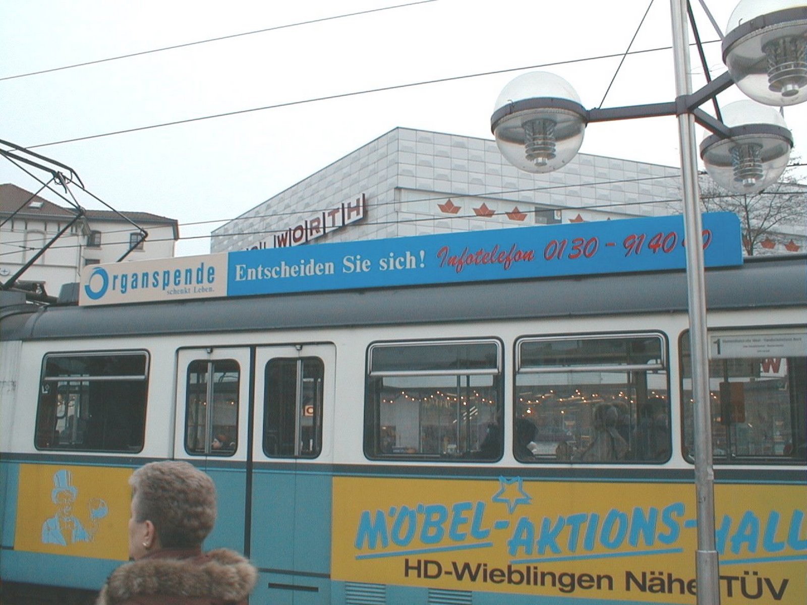 Beschriftung Strassenbahn Heidelberg