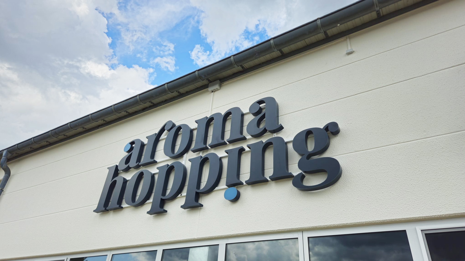 Lichtwerbeanlage aroma hopping Mosbach