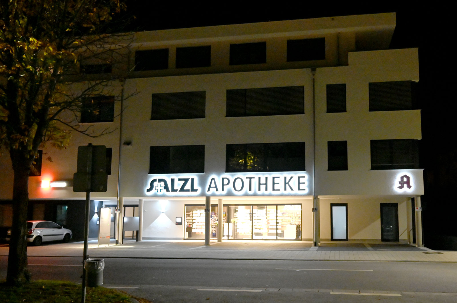 Lichtwerbung Salzl Apotheke Bad Rappenau