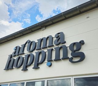 Lichtwerbeanlage aroma hopping Mosbach