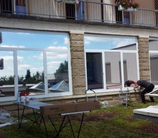 Sonnenschutzfolierung Vulpiusklinik Bad Rappenau