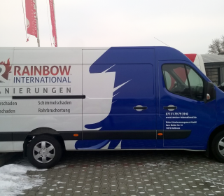 Fahrzeugbeschriftung Bus Rainbow International
