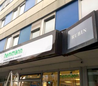 Lichtwerbung Hemmann Orthopädie Pforzheim