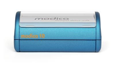 Modico 10 Stempel metallicblau