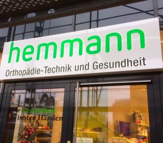 Lichtwerbung Hemmann Orthopädie Heilbronn