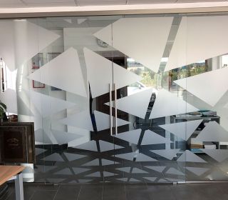 Sichtschutzfolierung Büroräume Holzwarth Metallbau
