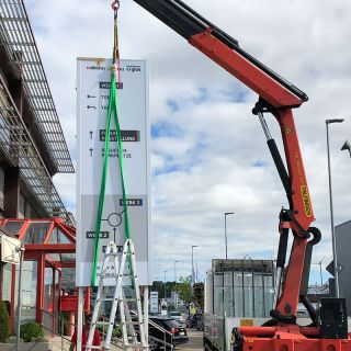 Montage Pylon AlBohn Sinsheim