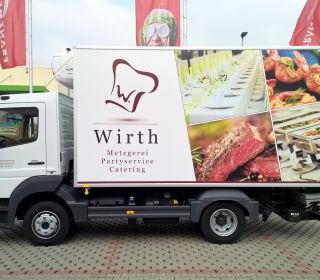 LKW Beschriftung Metzgerei Wirth Heilbronn