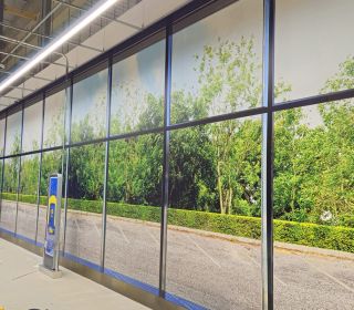 Wandfolierung Wandgrafik 20x3m